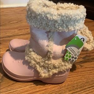 Crocs Boot 1J3 Kids Pink NWT